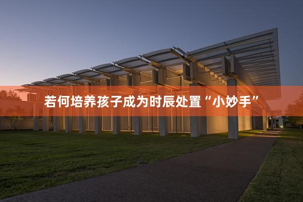 若何培养孩子成为时辰处置“小妙手”
