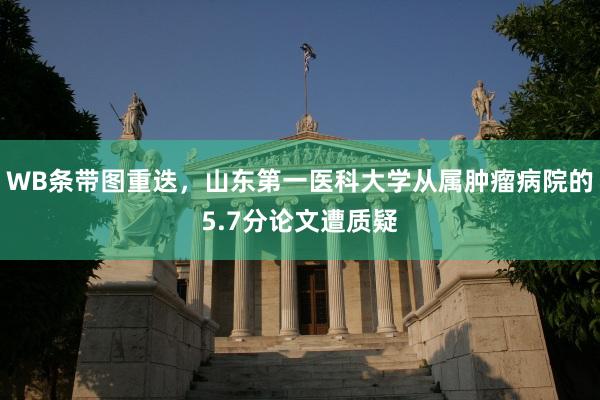 WB条带图重迭，山东第一医科大学从属肿瘤病院的5.7分论文遭质疑